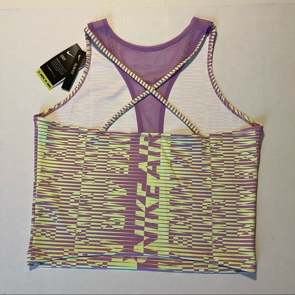Nike women’s Air running tank top, Large, violet shock - Picture 2 of 5